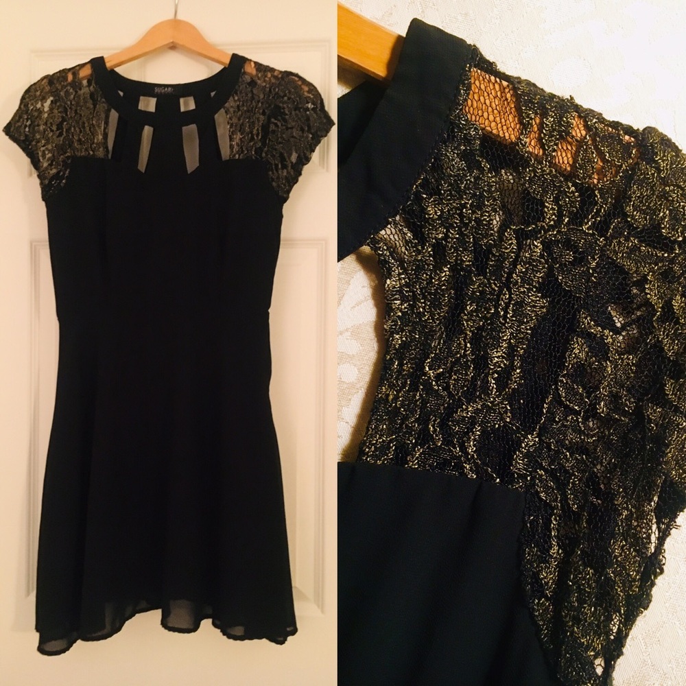 💕NWOT Sugarhill Boutique Good As Gold Dress -Sz 8